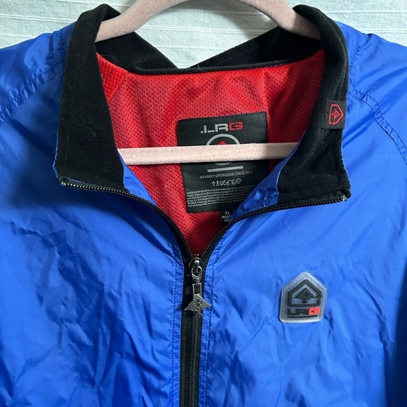 Y2K L-R-G LRG Enterpriser Windbreaker Men’s Jacket Blue Logo Size XL - Picture 9 of 11